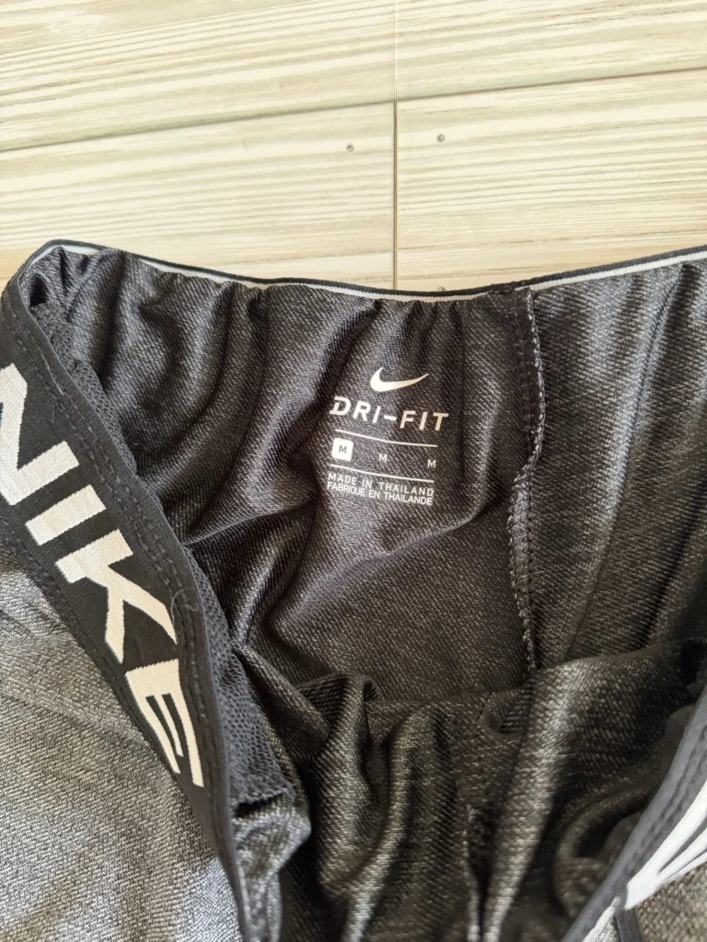 Nike | Grey Dri-Fit Elastic Waist Foldover Athletic Short - Size M - Picture 3 of 4